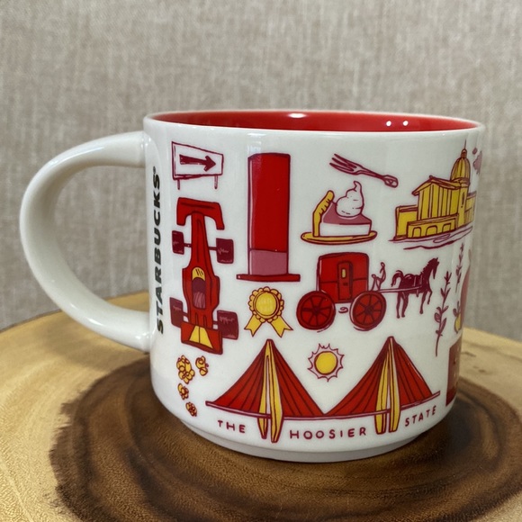 Starbucks Been There Series 2018 INDIANA Mug Across The Globe Collection 14 Oz. - Picture 3 of 8